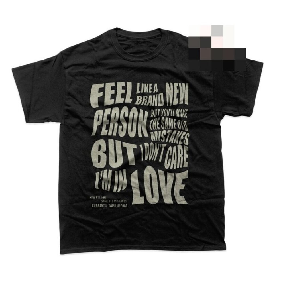 Unisex Tshirt Currents Album Tee Music Graphic Shirt
